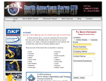 Tablet Screenshot of northamericanservo.com